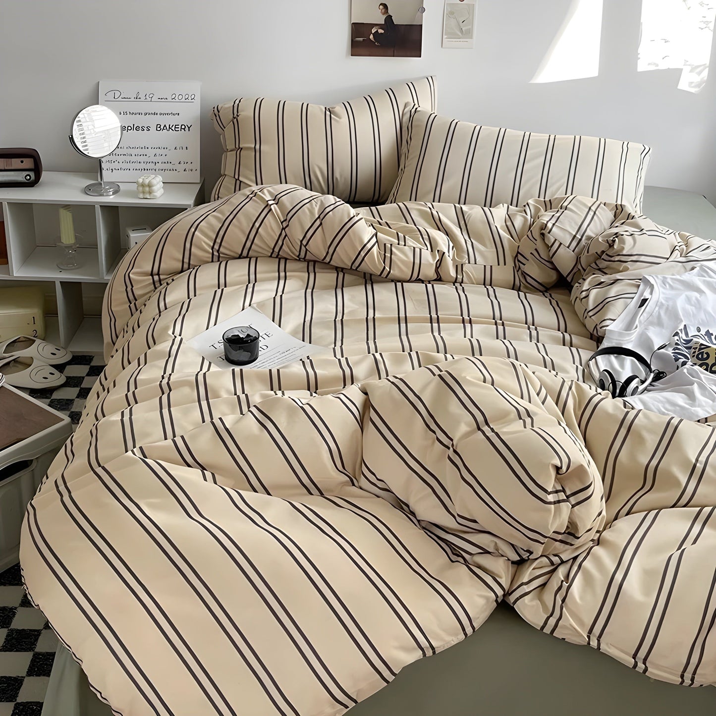 PureLoom Bedding Set - Modern skin-friendly bedding set (1 duvet + 1 flat sheet + 2 pillowcases) | Bowlift