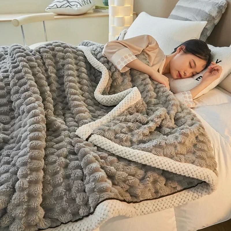 Skanto | Double-Sided Coral Velvet Blanket Soft Warm Throw for Winter