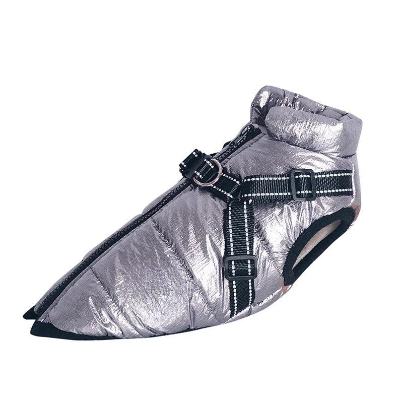 Skanto | All-Weather Insulated Dog Jacket with Built-in Harness