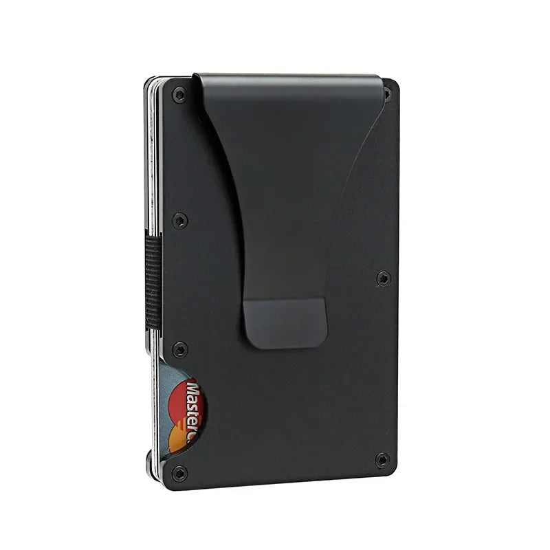 Skanto | Titanium Matte Cobalt Cardholder – Slim & Stylish RFID Wallet for Men & Women