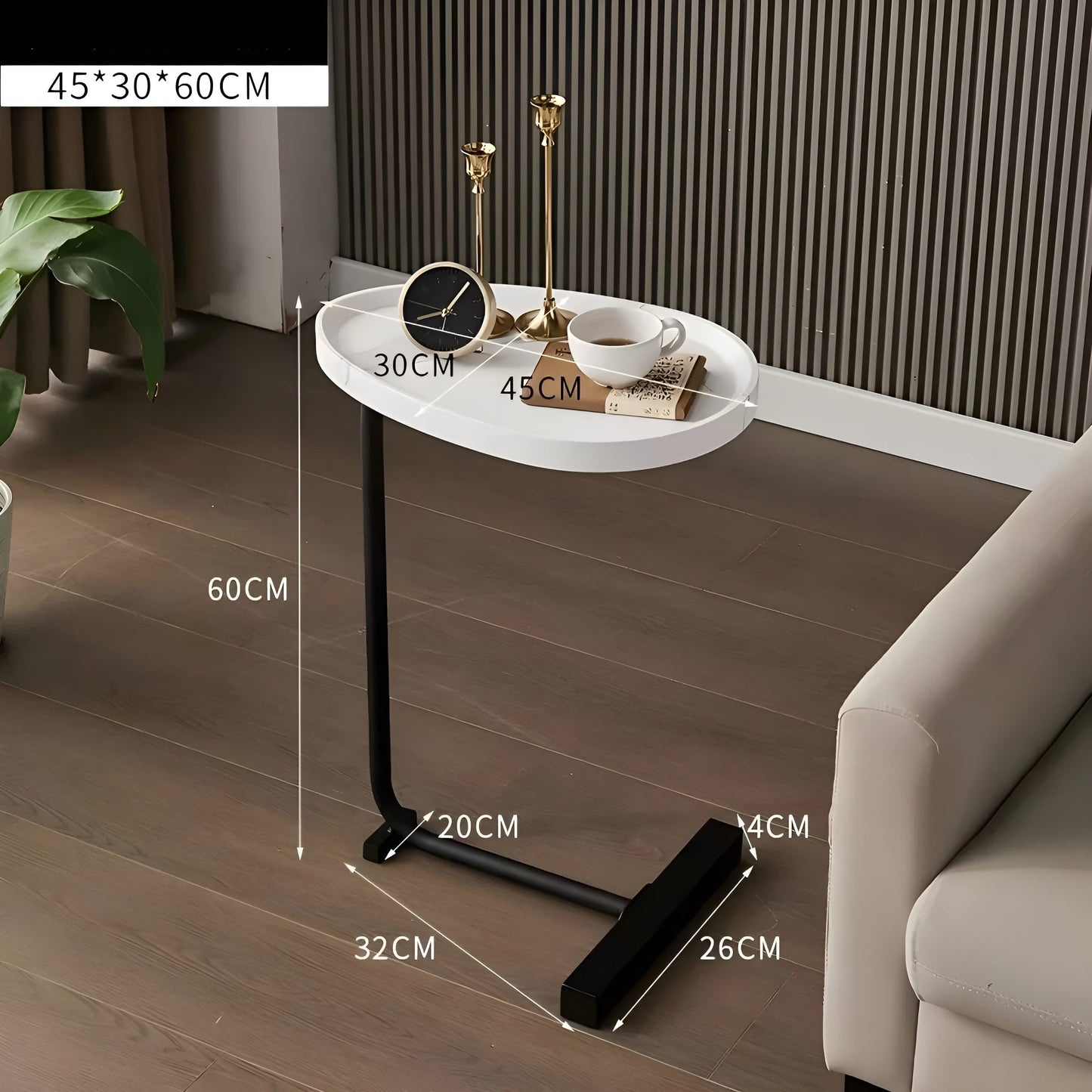 Small Rolling Coffee Table – Stylish & Versatile | Compact for Home, Hotel or Guest Room | Skanto