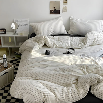 PureLoom Bedding Set - Modern skin-friendly bedding set (1 duvet + 1 flat sheet + 2 pillowcases) | Bowlift