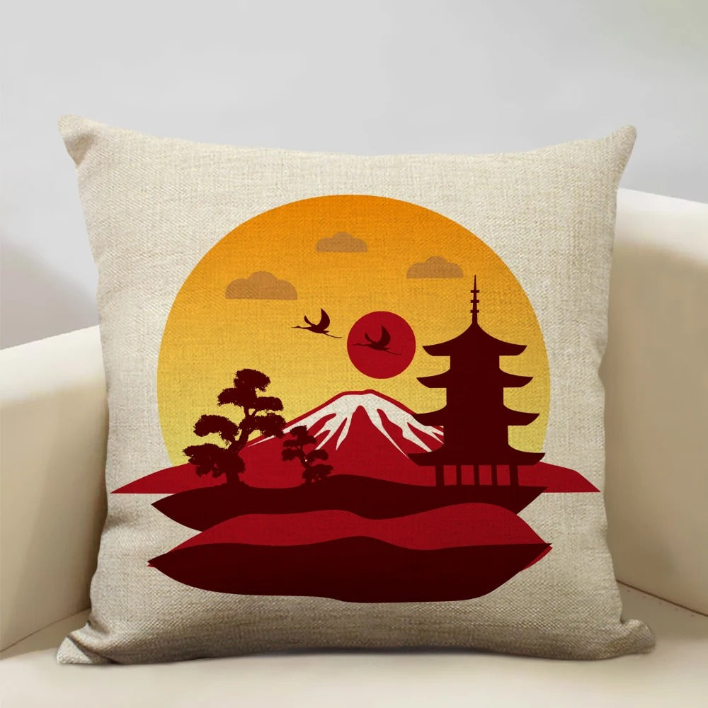 Skanto Skanto | BeauRêve Pillowcase with Mount Fuji - Japanese Style for Any Room
