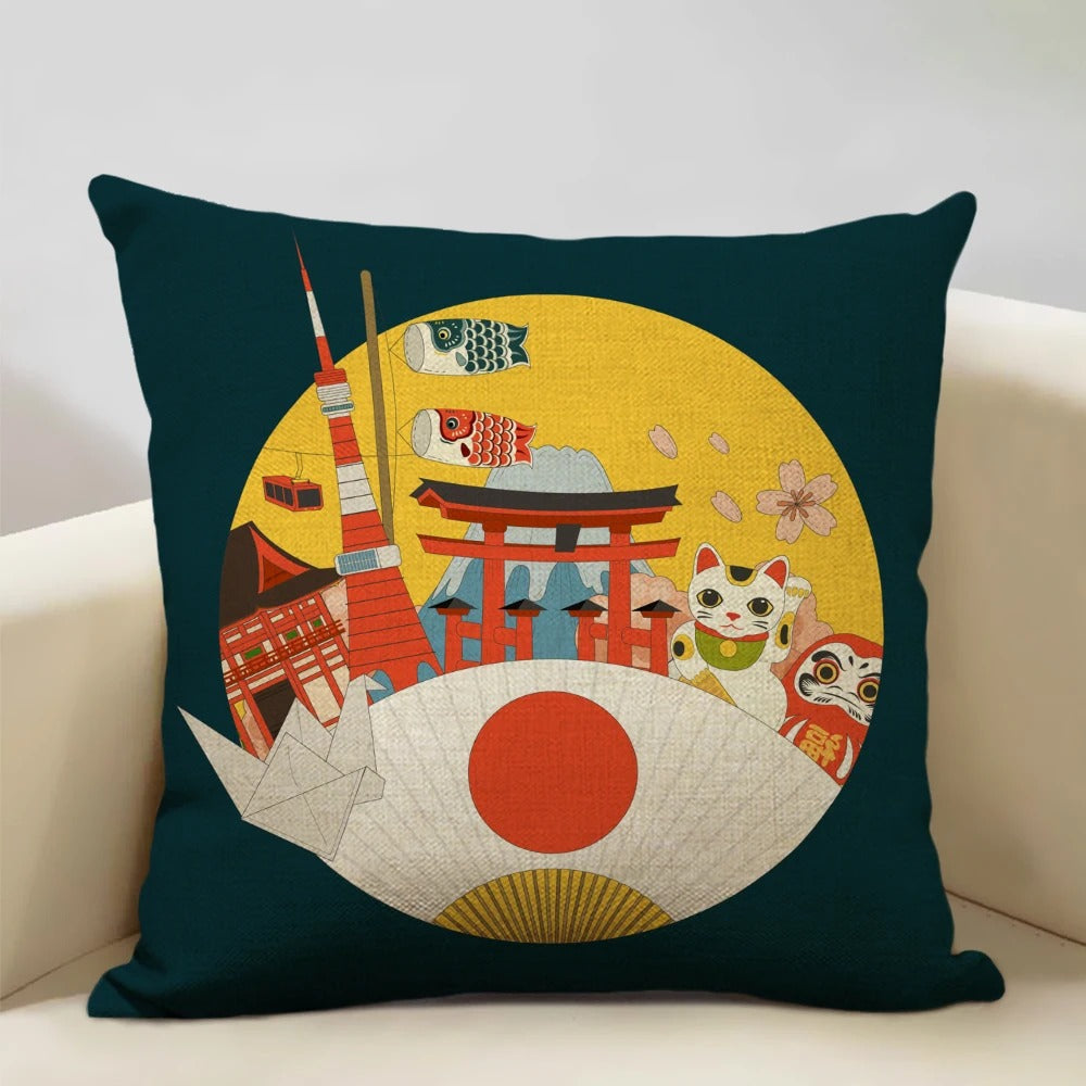 Skanto Skanto | BeauRêve Pillowcase with Mount Fuji - Japanese Style for Any Room