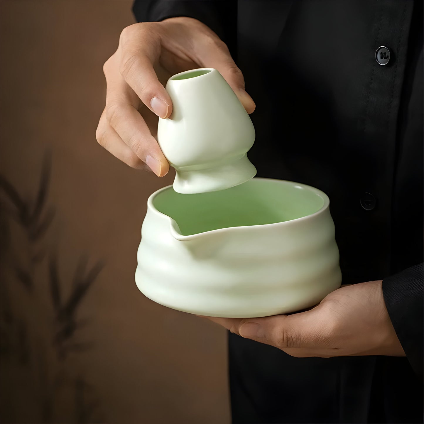 Skanto | Matcha Ceramic Set – Traditional Japanese Tea Set for Relaxing & Mindful Moments
