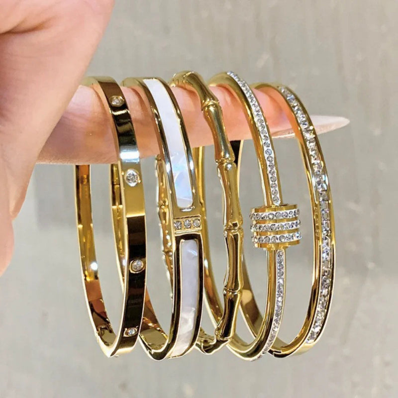 Skanto | Stainless Steel Fashion Bangle Bracelet for Women