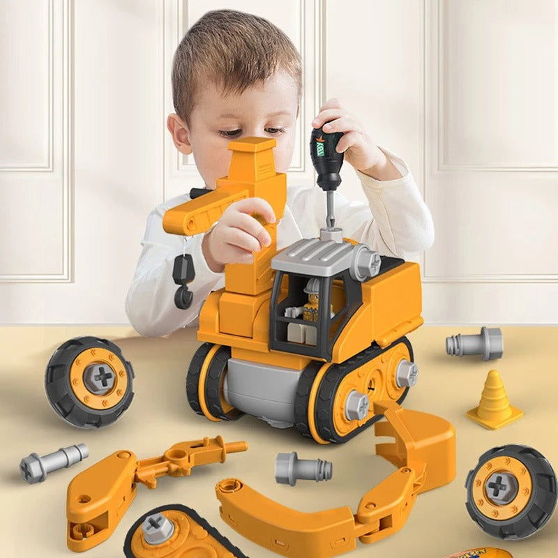 Skanto | Constructo Build & Play Vehicle Set – Educational Toy for Kids (120+ Pieces)