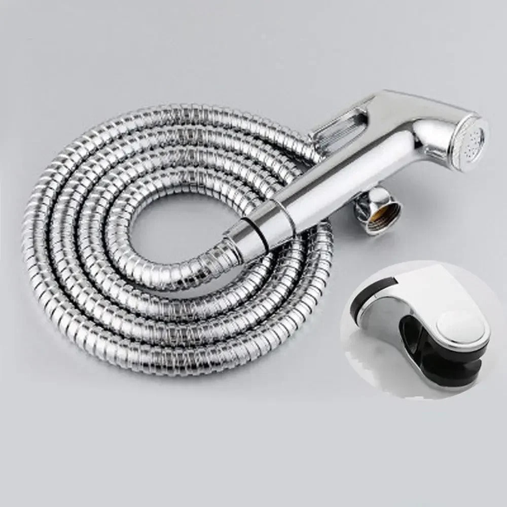 Skanto | Stainless Steel Handheld Bidet Sprayer Set | Adjustable Pressure, Self-Cleaning Nozzle & Ideal for Personal Hygiene and Pet Cleaning
