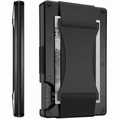Skanto | Titanium Matte Cobalt Cardholder – Slim & Stylish RFID Wallet for Men & Women
