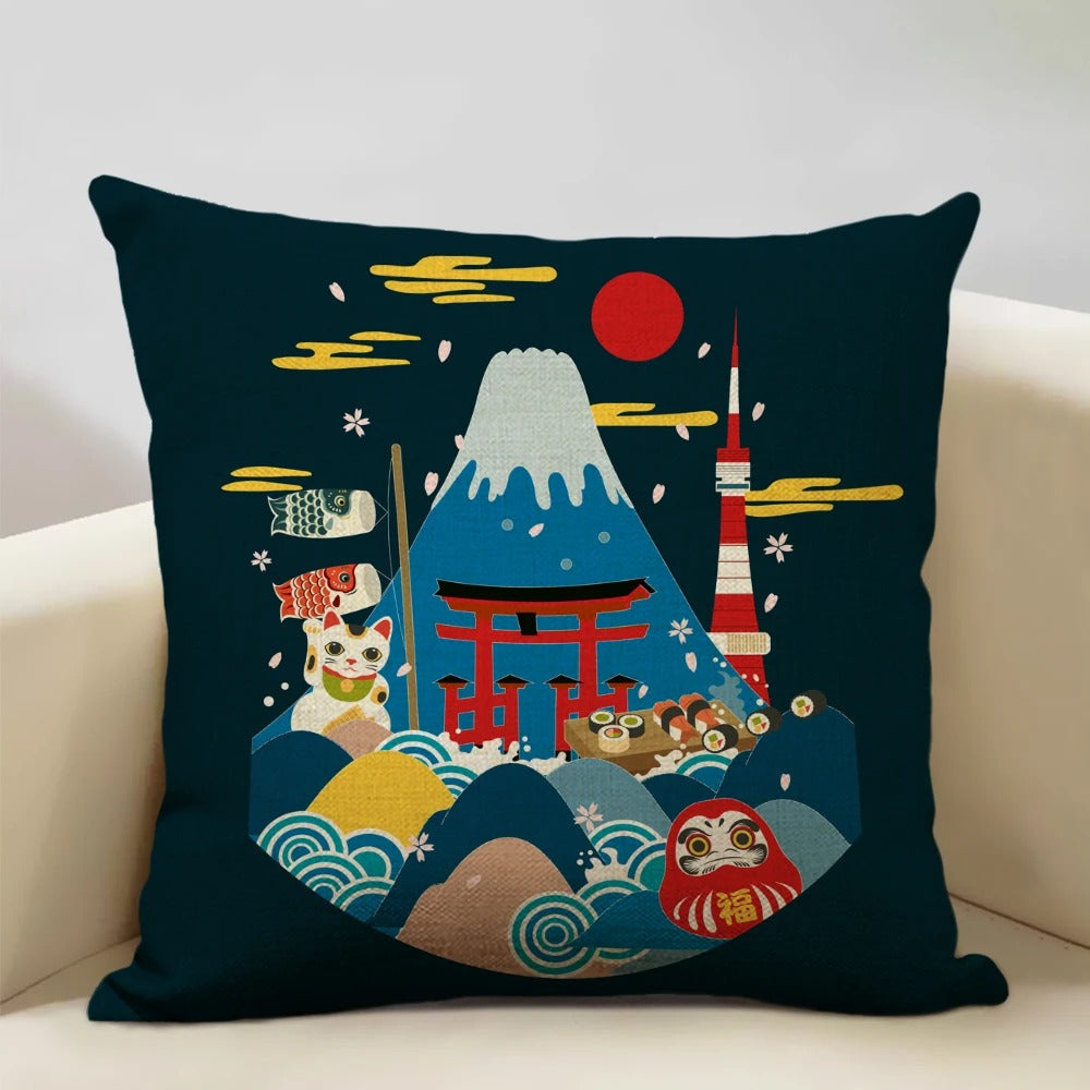 Skanto Skanto | BeauRêve Pillowcase with Mount Fuji - Japanese Style for Any Room