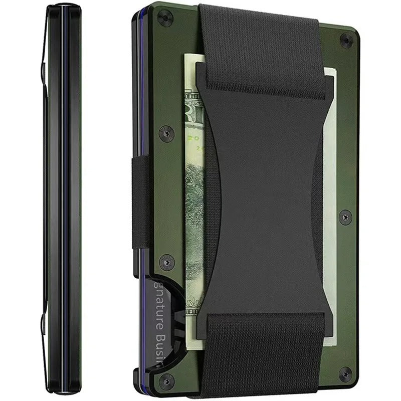Skanto | Titanium Matte Cobalt Cardholder – Slim & Stylish RFID Wallet for Men & Women