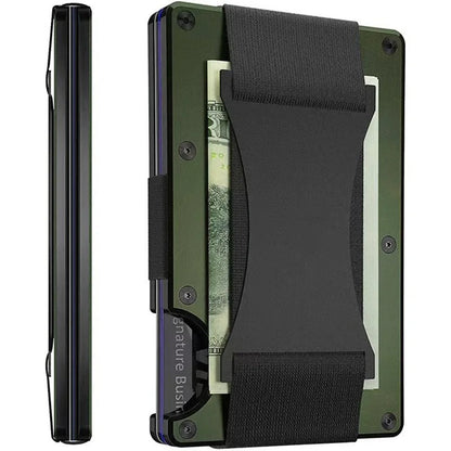 Skanto | Titanium Matte Cobalt Cardholder – Slim & Stylish RFID Wallet for Men & Women
