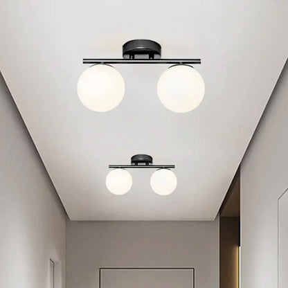 BowLift | NordLux LED Glass Ceiling Light – White Globe