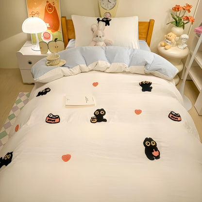 CloudComfort Bedding Set - ComfortaBowlifte and Skin-Friendly Lucky Cat Bedding | Bowlift
