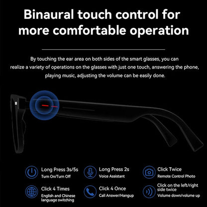 BowLift | Smart Glasses with Blue Light Filter | Waterproof, Bluetooth Call & Music Functionality for Everyday Use