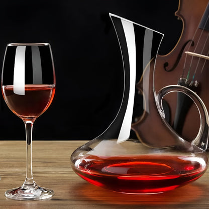 Crystal wine decanter – Handmade Elegant | 1500 ml Ideal for bars, apartments & offices | Bowlift