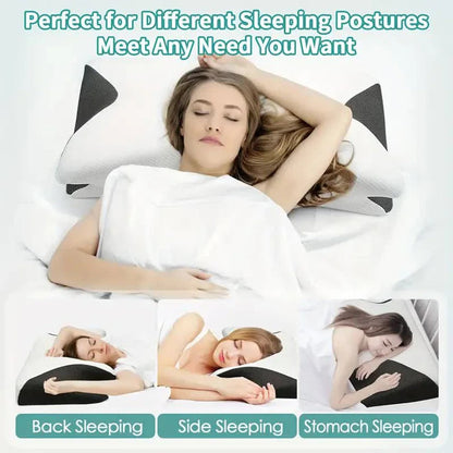 Skanto | Butterfly Neck Support Memory Pillow | Ergonomic, Hypoallergenic & Ideal for All Sleeping Positions