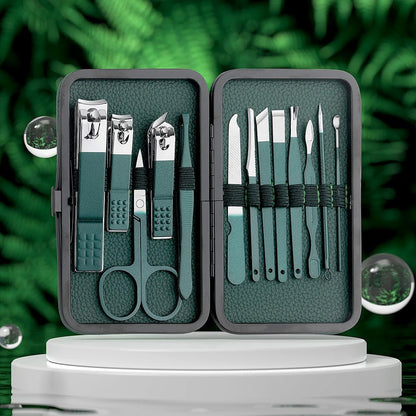 BowLift | Stainless Steel Grooming Set | 7, 13, or 24-Piece Kits for Manicures & Pedicures at Home or Travel
