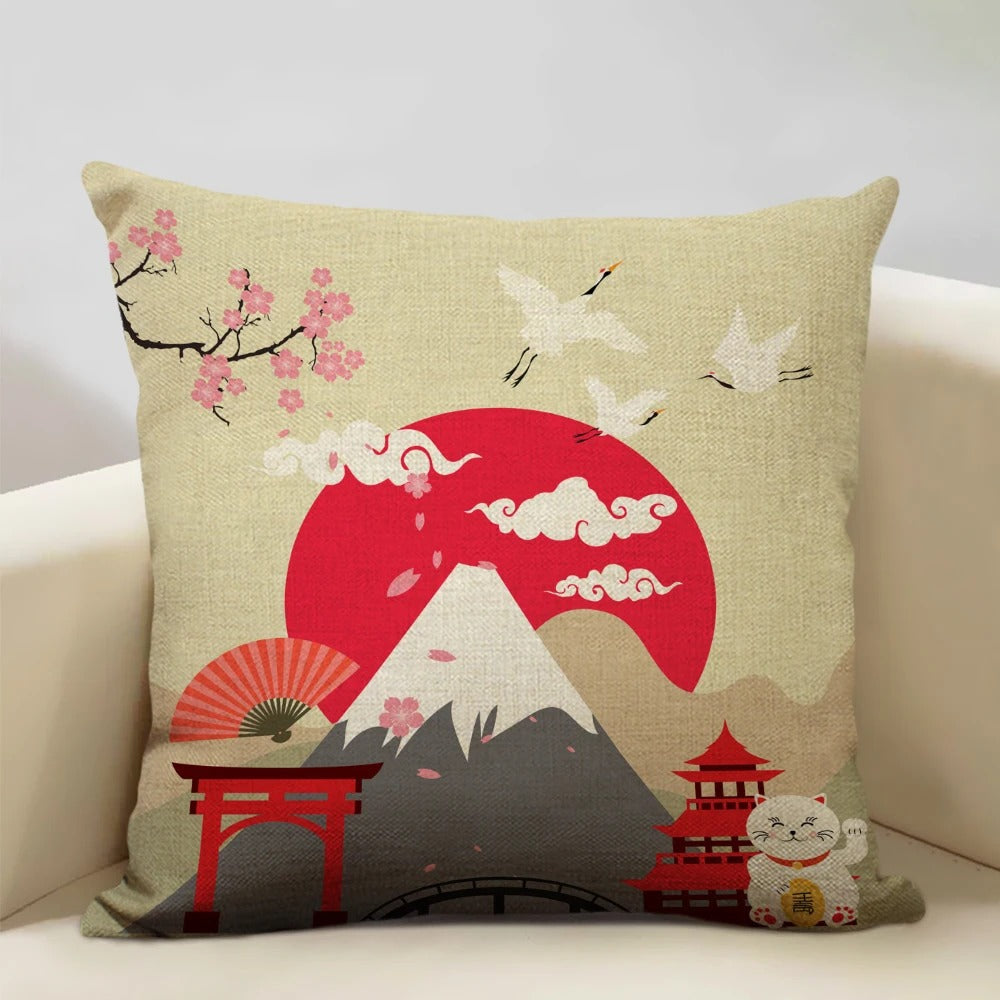Skanto Skanto | BeauRêve Pillowcase with Mount Fuji - Japanese Style for Any Room