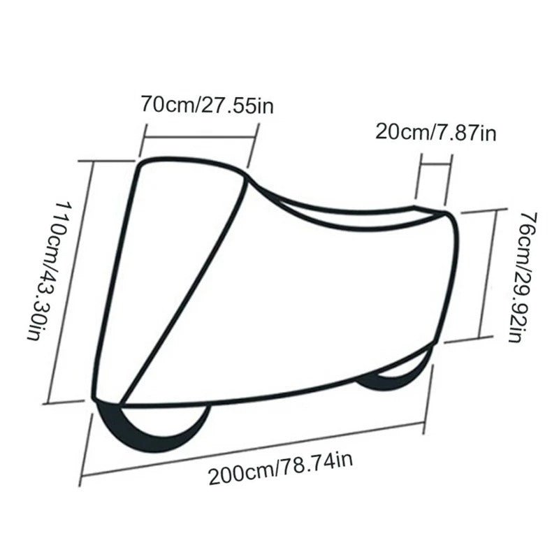 Skanto | Robust Waterproof Bike Cover | Thick Protection for Outdoor Storage and Weather Resistance