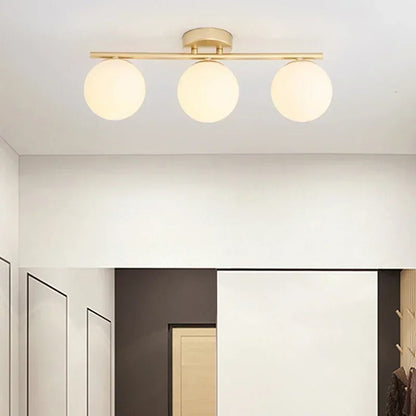 Skanto Skanto | Nordic Style Glass Ceiling Lamp – Elegant White Globe for Any Room