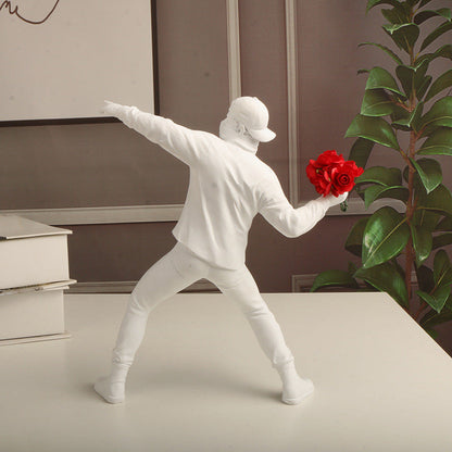Skanto | Emrys - Banksy Flower Rioter