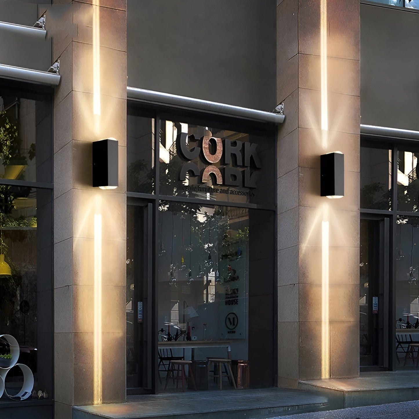 Skanto | LumiBloc LED Wall Lamp – Stylish and Durable Outdoor Lighting