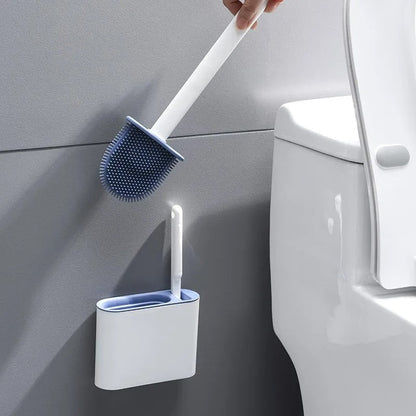 Skanto | Toilet Brush | Wall Mounted, Hygienic Design with Durable Brushes for Complete Cleaning in Small Bathrooms