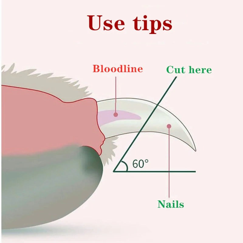 Professional Pet Nail Clipper LED Light Bowlift