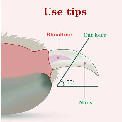 Professional Pet Nail Clipper LED Light Bowlift