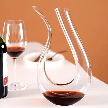 Wine Decanter with Aerator - Hand Bowliftown & Stylish - 1500 ml for Bar & Home - Lead-Free Glass | Bowlift