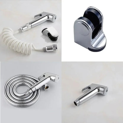 Skanto | Stainless Steel Handheld Bidet Sprayer Set | Adjustable Pressure, Self-Cleaning Nozzle & Ideal for Personal Hygiene and Pet Cleaning