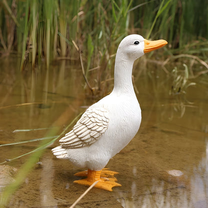 PuddlePals Sculpture – Farmhouse Style Duck & Goose Figurine | Brehn