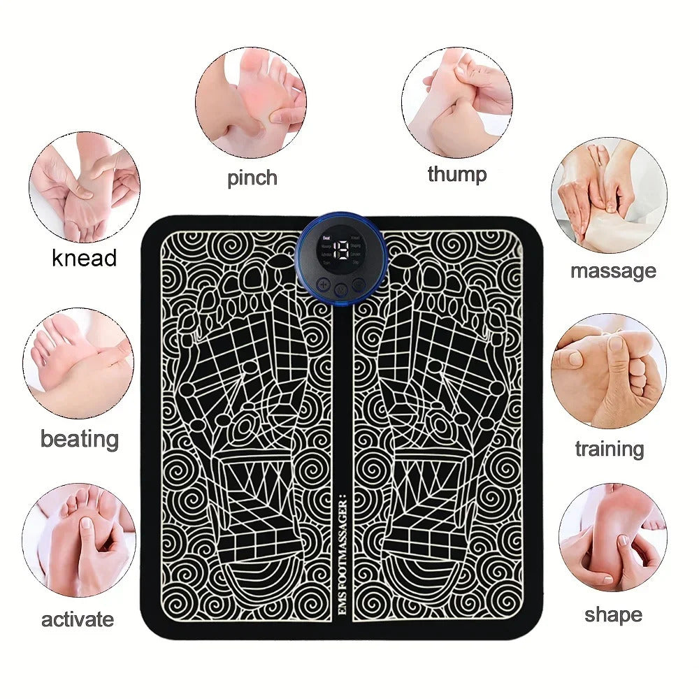 Rejuvenating EMS Foot Massager – Relaxation and Pain Relief for Your Feet