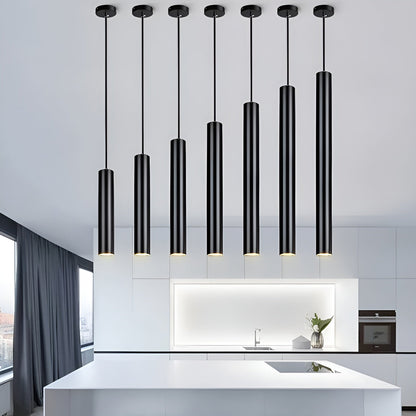 LED-pendellampe – slankt rørdesign | Ideell for kjøkken, spisestue og benkeplate