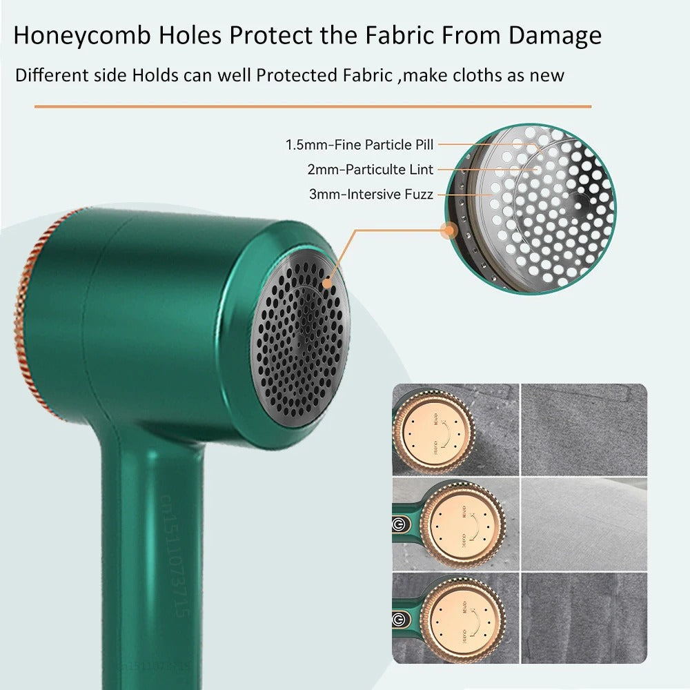 Skanto | Electric Lint Remover & Fabric Shaver | Rechargeable, Portable & Safe for All Fabrics, Ideal for Clothing & Upholstery Care