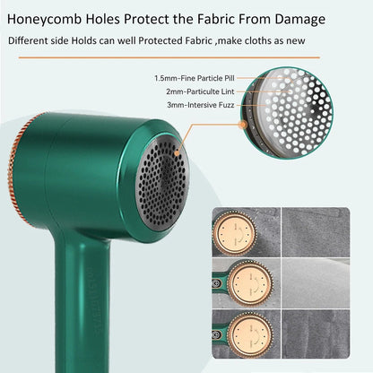 Skanto | Electric Lint Remover & Fabric Shaver | Rechargeable, Portable & Safe for All Fabrics, Ideal for Clothing & Upholstery Care