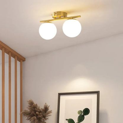 Skanto Skanto | Nordic Style Glass Ceiling Lamp – Elegant White Globe for Any Room