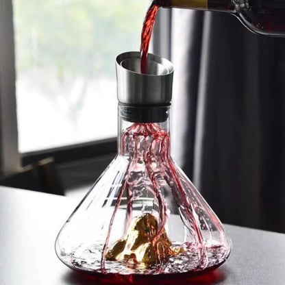 BowLift | Premium Wine Decanter | Lead-Free Crystal with Quick Aeration & Filtration for Enhanced Flavor Experience