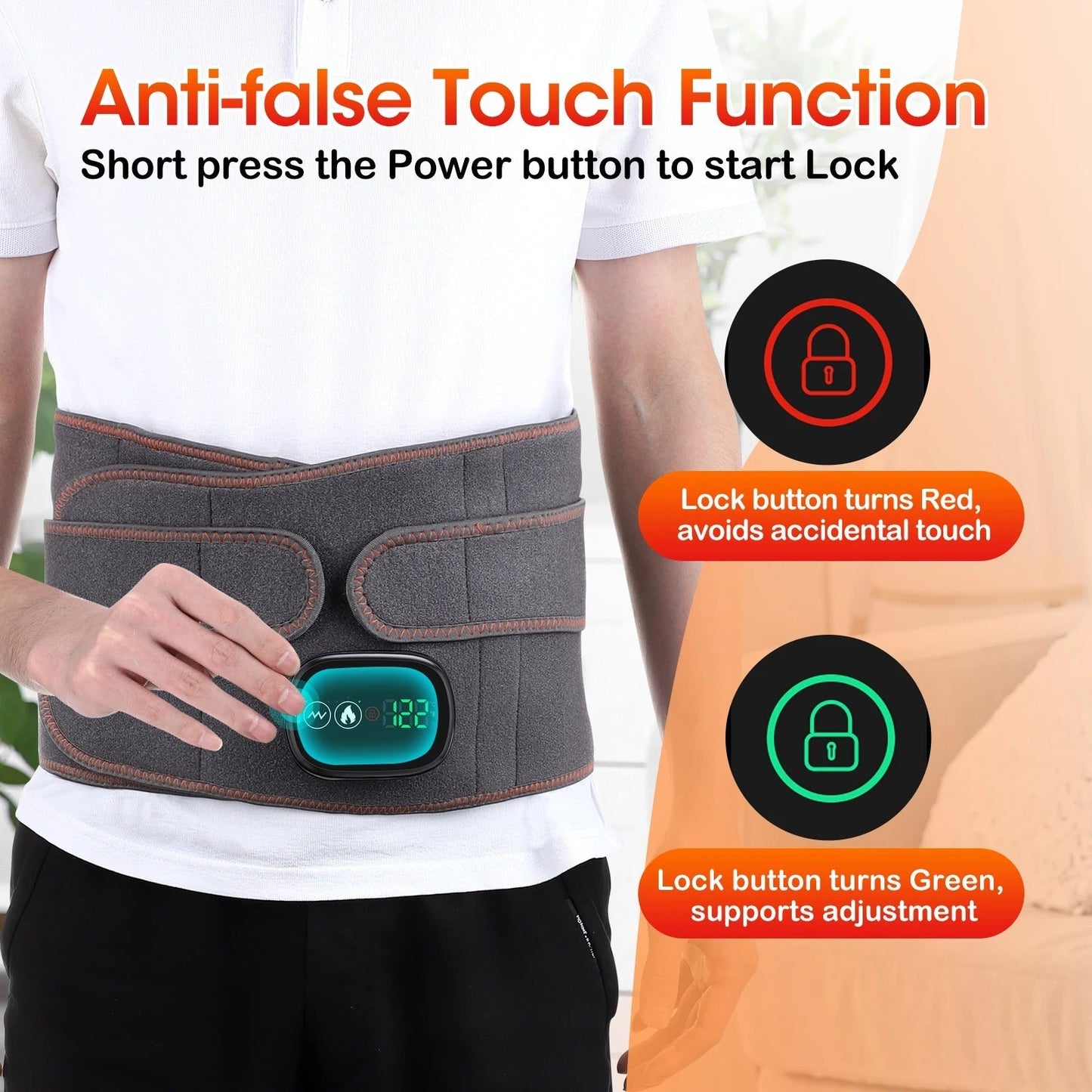 Skanto Skanto | Heated Lumbar Support - Adjustable Heat Therapy for Pain Relief