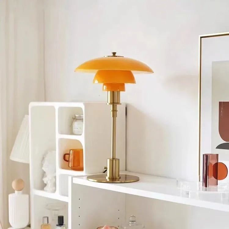 Nordic Glass Table Lamp – Minimalist LED Light for Home | Skanto