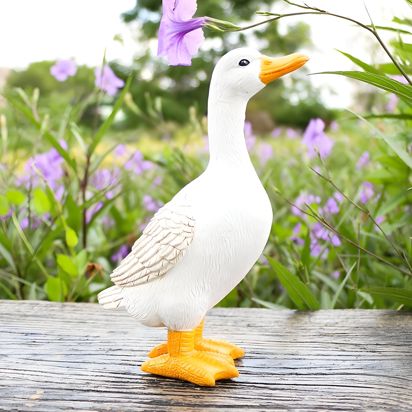 PuddlePals Sculpture – Farmhouse Style Duck & Goose Figure | Bowlift