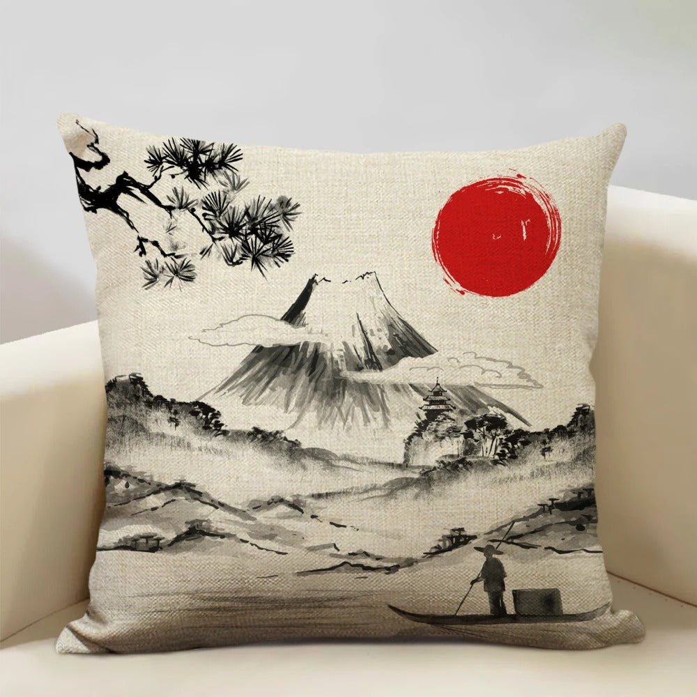 Skanto Skanto | BeauRêve Pillowcase with Mount Fuji - Japanese Style for Any Room