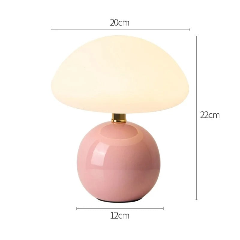 French Cream Mushroom Lamp | Karnz