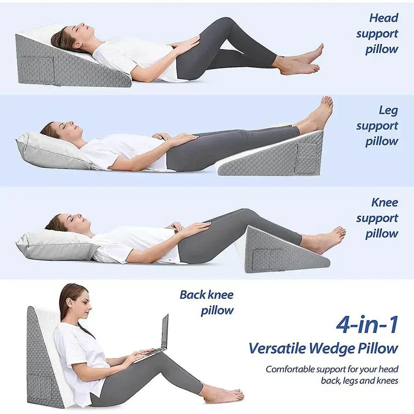 BowLift | Wedge Pillow for Sleep Apnea | Elevates Head, Reduces Snoring & Acid Reflux for Restful Sleep