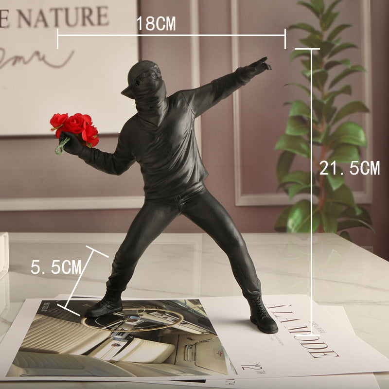 Skanto | Emrys - Banksy Flower Rioter