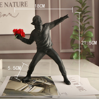 Skanto | Emrys - Banksy Flower Rioter
