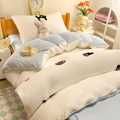 CloudComfort Bedding Set - ComfortaBowlifte and Skin-Friendly Lucky Cat Bedding | Bowlift