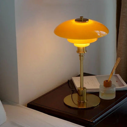 Nordic Glass Table Lamp – Minimalist LED Light for Home | Skanto