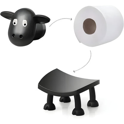 Buy Toilet Paper Holder – Original & Fun Bathroom Decor | Non-Slip, Ideal for Small Bathrooms
